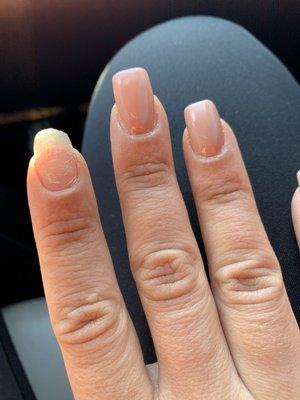 First photos are of the women who knew nothing about nails!