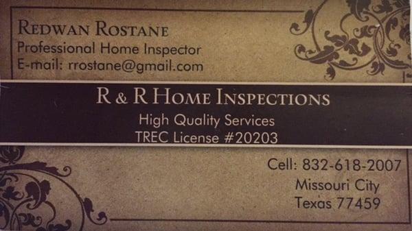 R & R home inspections