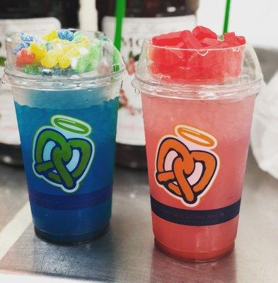 Auntie Anne's Swedish Fish and Sour Patch Kids Lemonade Mixers!