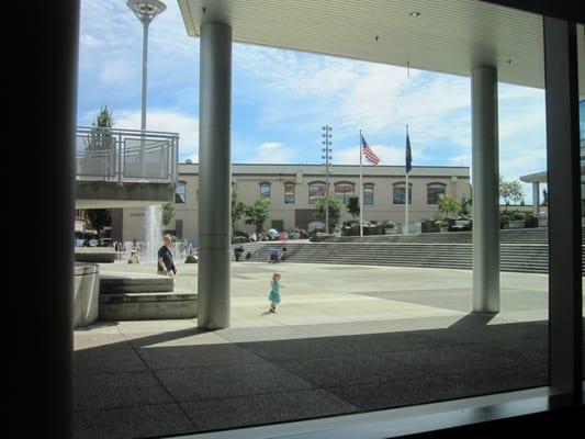 Outdoors In - Park in the Plaza. Hillsboro, Oregon.  Not the greatest photos, trying not to photograph children!