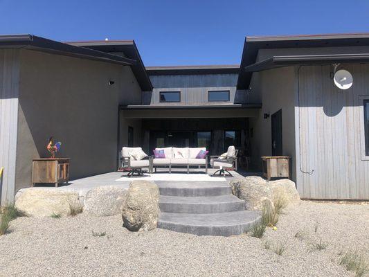 Front Patio of our NEW Dream house.