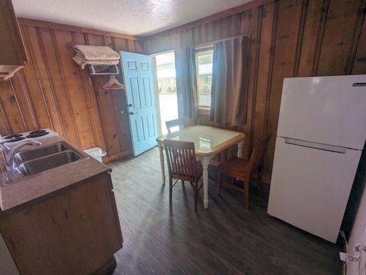 A superior double double  room's kitchenette