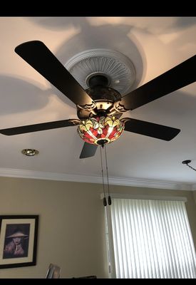 Fan installation with remote control