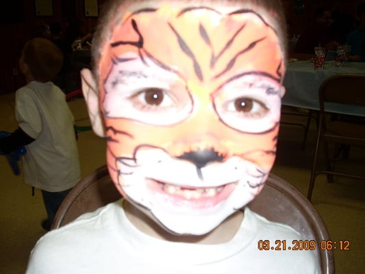 Here's a cute tiger if you ever saw one.