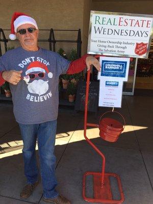 Ringing the Bell for Salvation Army