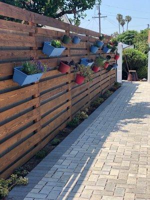 Custom order planter wall