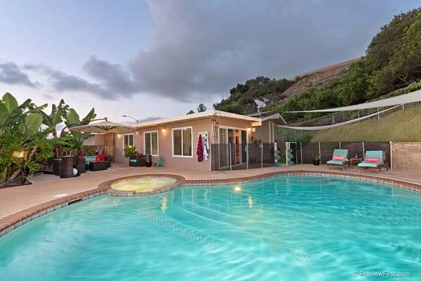 Salt water pool and Jacuzzi - In Escrow - Allied Gardens