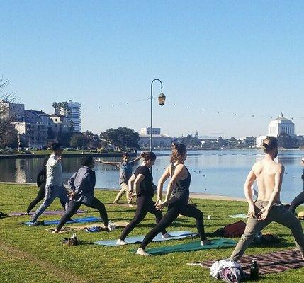 Community Yoga by the Lake