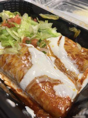 Chicken enchiladas