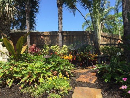 Properly watered landscape can stay beautiful through the heat of our Florida summer!