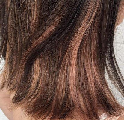 How we do rose gold on brunettes