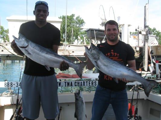 Catch World Class Salmon and Trout with TMA Charters (Sean Johnson of the Chicago Fire!)