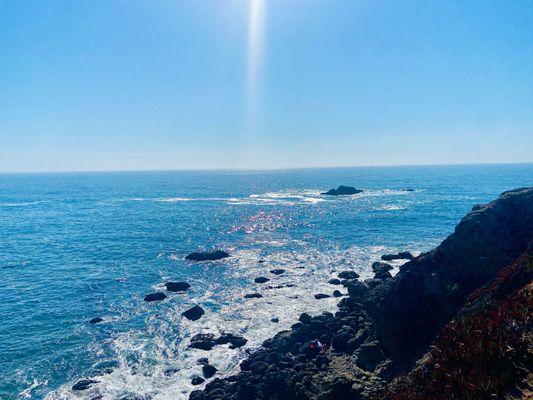 Thankful for the beauty and coolness of the beach during the heatwave