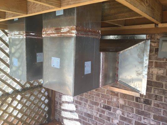 commercial grade ductwork for residential.