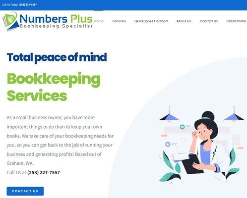 Number Plus Bookkeeping Navigate to https://www.numbersplus.net/