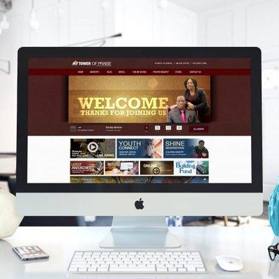 Website developed for Tower of Praise Church International