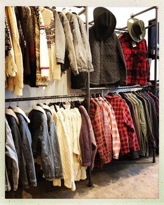 We offer a curated selection of New & Vintage Clothing for Men & Women