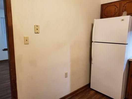 Kitchen walls after move out