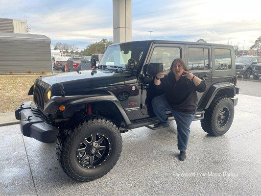 Rocking it out with the new Jeep!