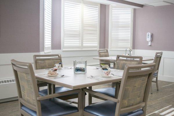 Our Secure Memory Care Unit dining room.