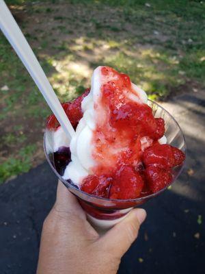 Dairy free berry parfait