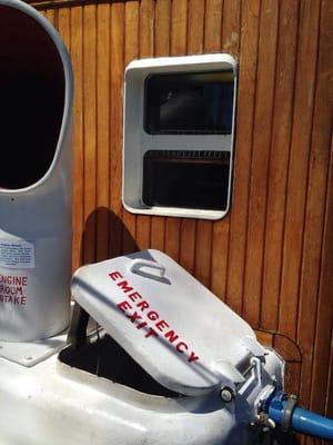 Emergency Exit  on a Tall Ship