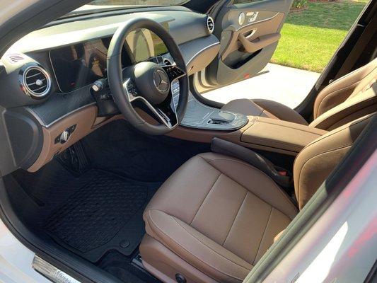 After photo from an interior detail on this E class Mercedes!