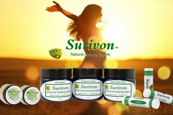 Surivon for symptoms of herpes, cold sores, and shingles.