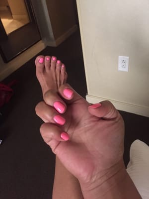 No chip mani & toes polish change