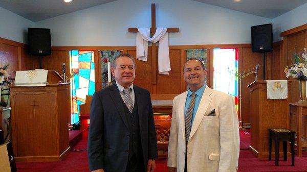 Pastor Rafael Colin and associate pastor Vince Renta.