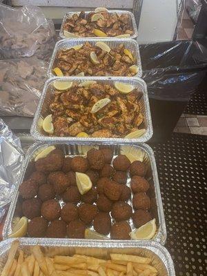 Souvlaki and falafel catering