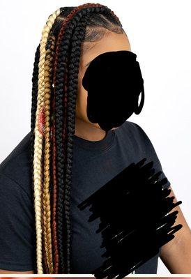 This is what I asked for Jumbo knot less braids.