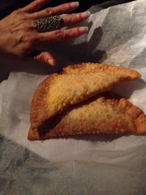 Empanadas de queso. Bigger than your hand!