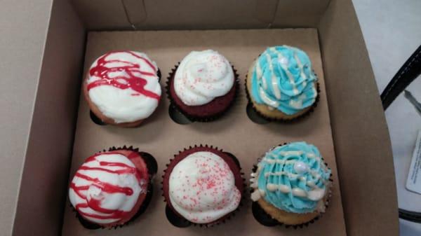 Strawberry shortcake, red velvet, classic vanilla