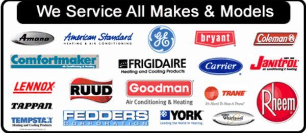 We provide warranty work on all makes and models.  Always check that your manufacturers