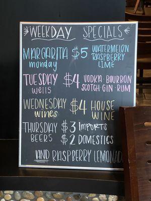 Weekly specials