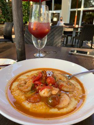 Shrimp and Grits with Sangria