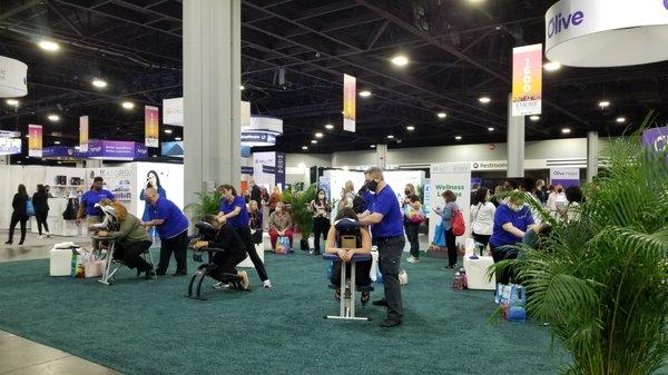 Chair Massage at Trade Show