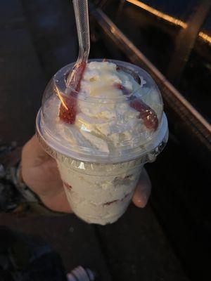 Fresas con crema