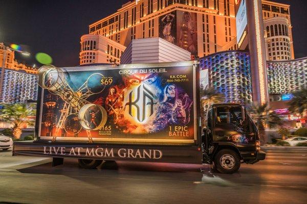 Cirque Du Soleil KA Iconic Mobile Billboard