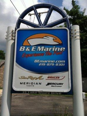 Entrance sign