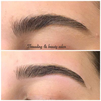 Before and after threading done