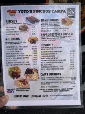 Menu Side B