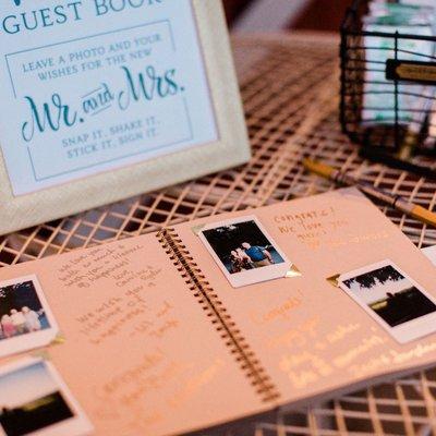 Mini Polaroid helps capture your guests and gives you a unique memory to share forever other than just a signature.