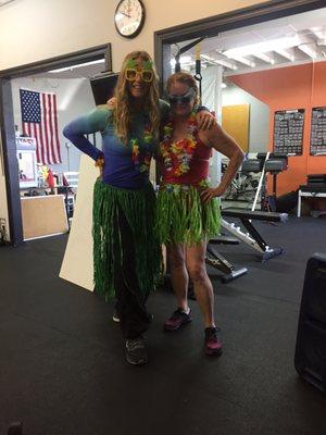 Celebrating my client's birthday with a Jimmy Buffett themed workout