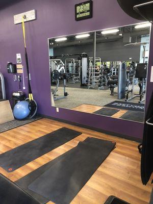 Our stretch/ yoga area