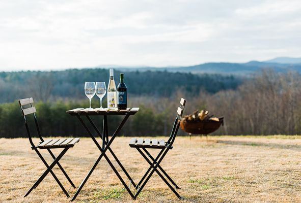 Relax while taking in a breathtaking view of the Blue Ridge Mountains