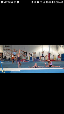 Gymnastics fun.