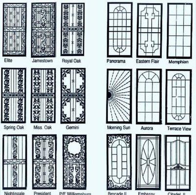 Security door styles