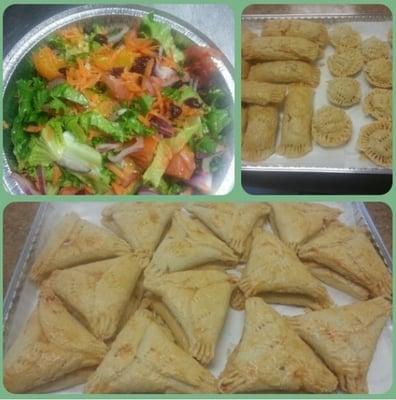 Salad Cheese roll, Beef/Chicken patties & Pine tarts pastries